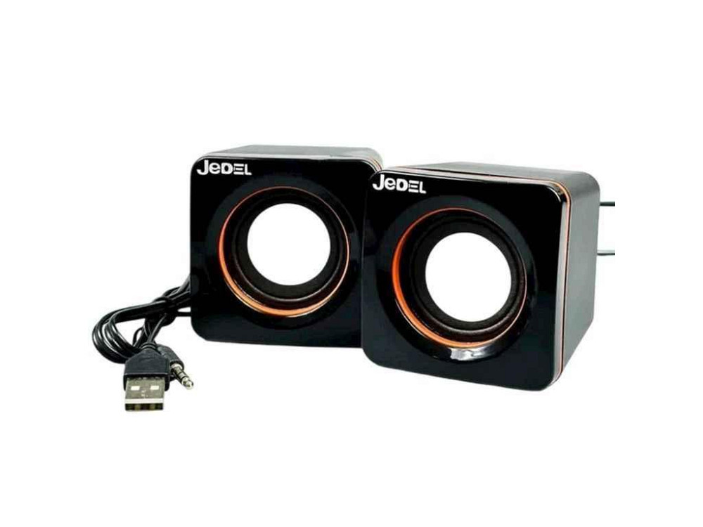Колонка компютерна 2.0 CK4 G101 USB 3.5 чорні 5W ТМ JEDEL Київ - фото 1