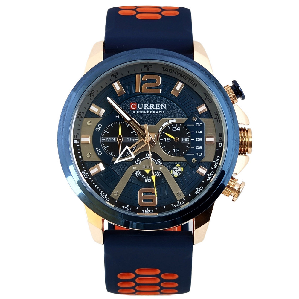 Годинник чоловічий наручний Curren Toronto Lava Blue (2 ремінці) Вінниця - фото 2