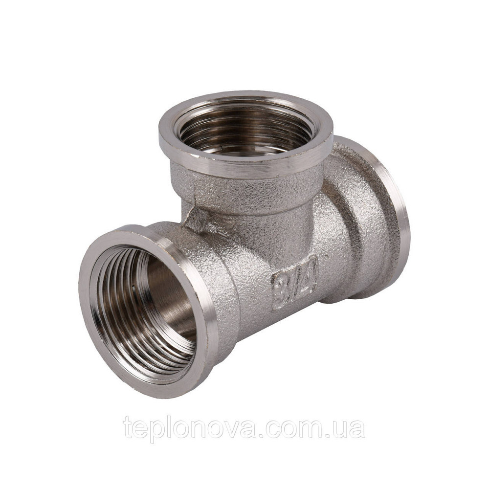 Тройник 3/4″ВВВ никелированный NT441S OPTIMUM Черновцы - изображение 1