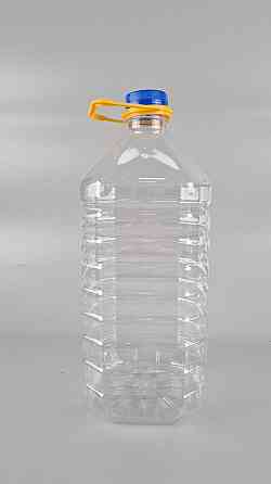 Пластикова пляшка ПЕТ 6,0 л Ø48 прозора з кришкою + ручка (25 шт.) Харків