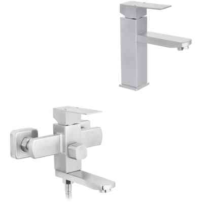 Змішувач Kroner Edelstahl Kubus-ESG010 + змішувач Edelstahl Kubus-ESG060 (CVS30150) Вінниця