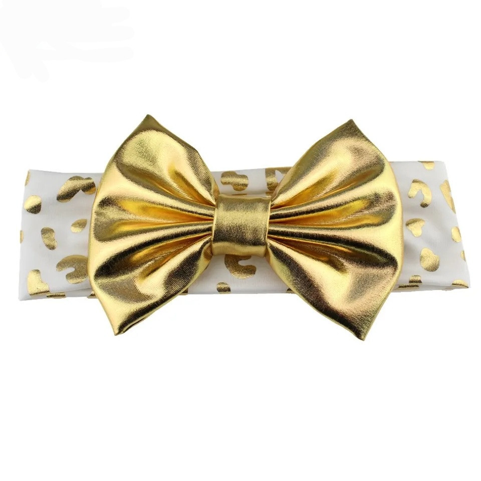 Повязка с бантом для малышки one size леопардовый Киев - изображение 1