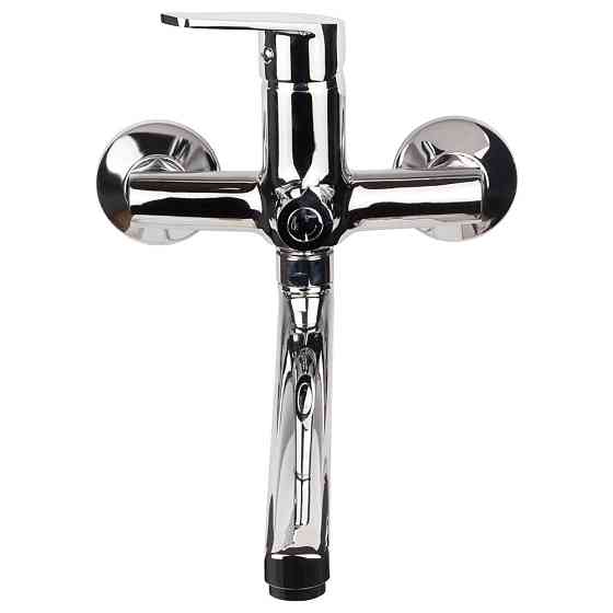 Смеситель s37 Ø35 для ванны излив прямой 350мм дивертор встроенный картриджный AQUATICA (9737220) Киев