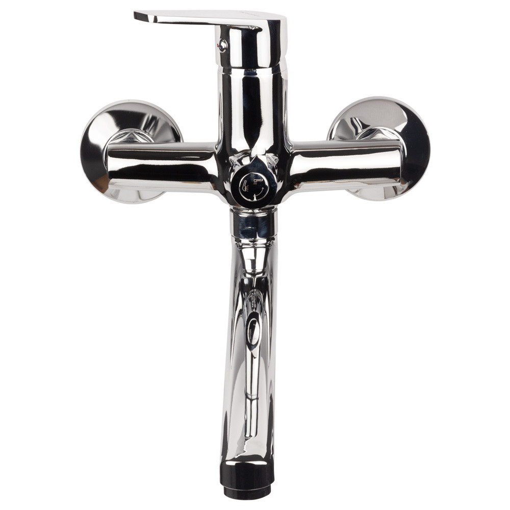 Смеситель s37 Ø35 для ванны излив прямой 350мм дивертор встроенный картриджный AQUATICA (9737220) Киев - изображение 3