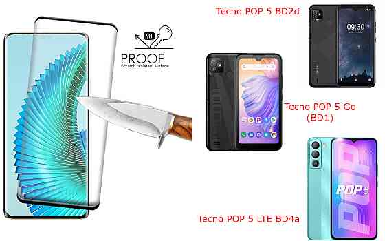 Захисне скло HyperGlass Pro для Tecno POP 5 BD2d, POP 5 Go (BD1), POP 5 LTE BD4a – максимальна чутливість та захист Київ