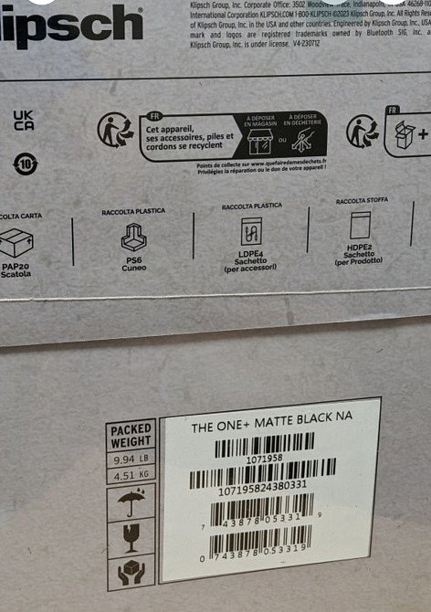 Портативная акустика Klipsch The One Plus Matt Black. Харьков - изображение 1