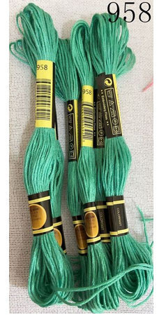 Мулине для вышивки 958 DMC Киев - изображение 1