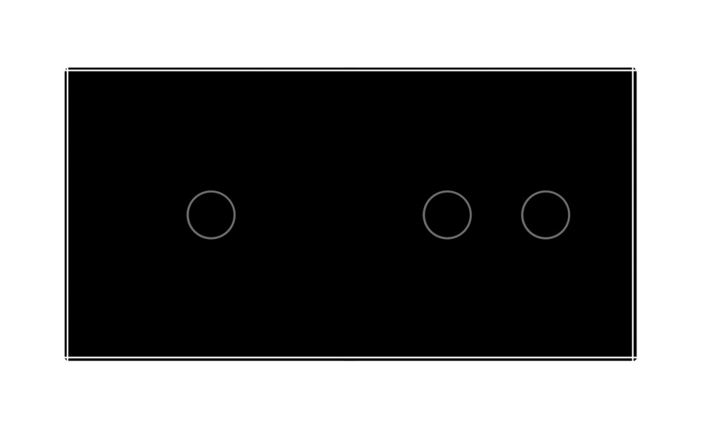 Розумний сенсорний прохідний/перехресний вимикач 3 сенсора (1-2) Livolo чорний скло (VL-C701SZ/C702SZ-12) Коломыя - изображение 7