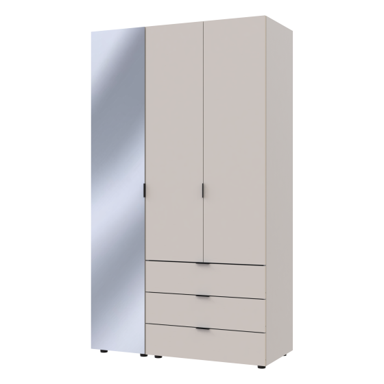 Комплект шкафов для одежды Doros Гелар (2 шт.) 116,5х49,5х203,4 см Зеркало/Кашемир (DRS-011258) Львов