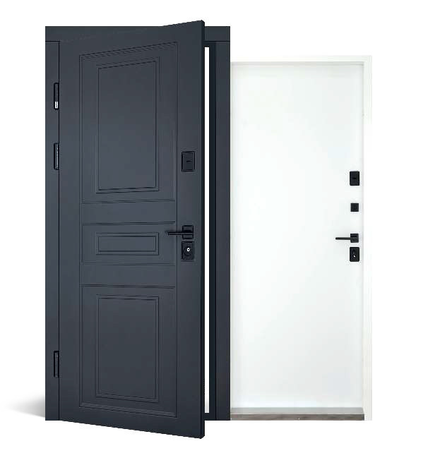 Вхідні двері з терморозривом Abwehr Cottage Scandi 498 RAL 7021 + Вулична плівка Vinorit Біла 960*2050 мм Київ - фото 3