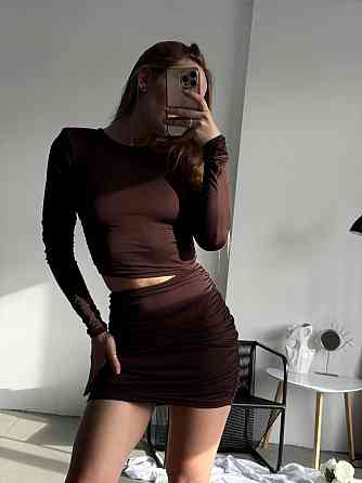 Женское обаятельное мини платье из микродайвинга 44/46 Одесса