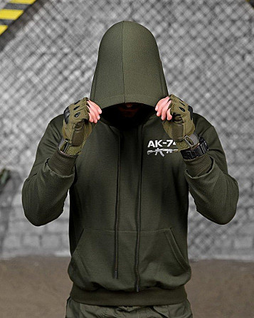Тактическая худи MAKLIN АК-74 олива ДЛ7064 Киев - изображение 4