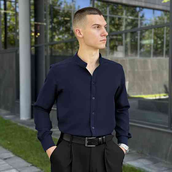 Темно-синя сорочка чоловіча Pobedov Legend Київ