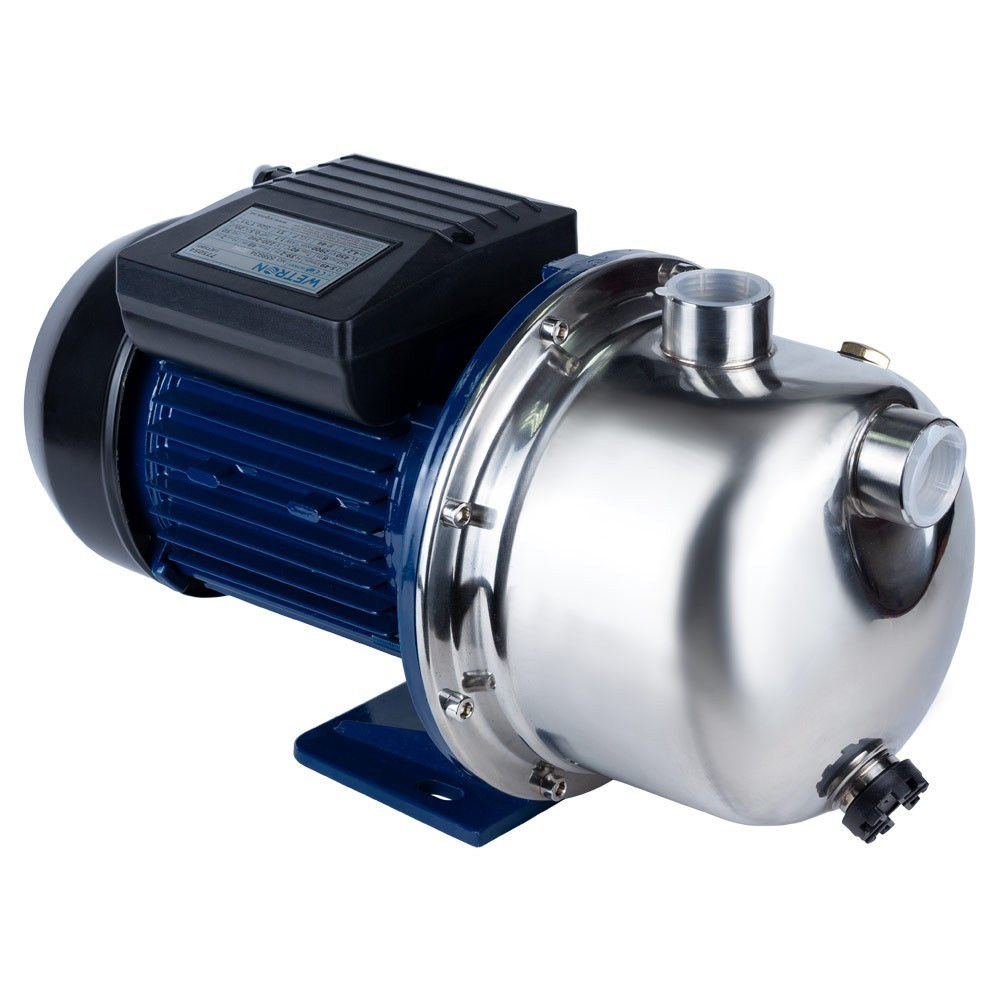 Насос відцентровий самовсмоктуючий 1.1кВт Hmax 48м Qmax 60л/хв нерж WETRON JETS100 (775054) Рівне - фото 7