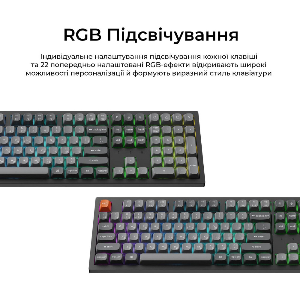 Клавіатура бездротова Keychron K10 Max Keychron Super Banana Switch Black RGB (K10M-H4-UA) ( 25092 ) Харьков - изображение 13