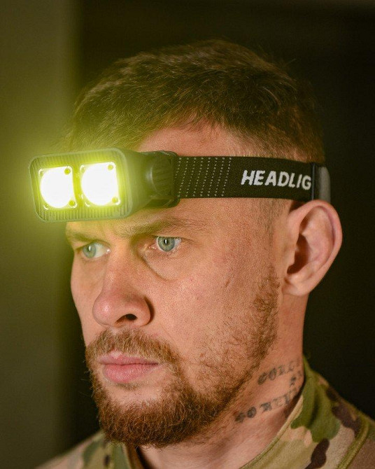 Ліхтарик на лоб налобний із червоним світлом якісний K372 R З сенсорний ВТ6356!!! Одеса - фото 2