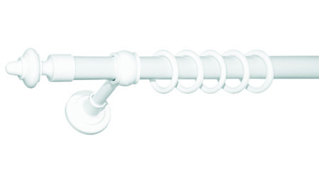 Карниз трубчастий для штор металопластиковий Ø 28 мм (білий) 1, 1.2 Бровари - фото 1