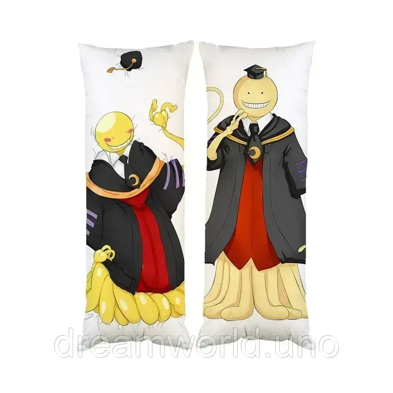 Подушка дакимакура Koro sensei Коро-сенсей аниме Класс убийц декоративная ростовая подушка для обнимания 60х180 Харьков - изображение 1