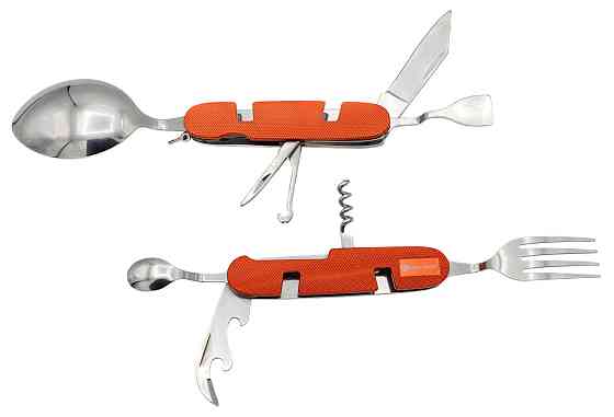 Туристический столовый прибор Оранжевый L-48 большой Днепр