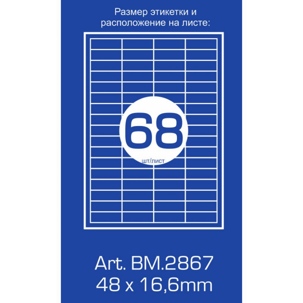 Этикетка самоклеящаяся Buromax BM.2867 Винница - изображение 3
