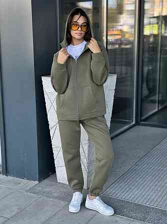 Женский спортивный костюм на флисе Хаки 46/48 Харьков