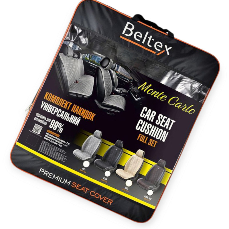 Накидки на сидіння beltex monte carlo (перед+зад) стільники чорні Мукачево - фото 9
