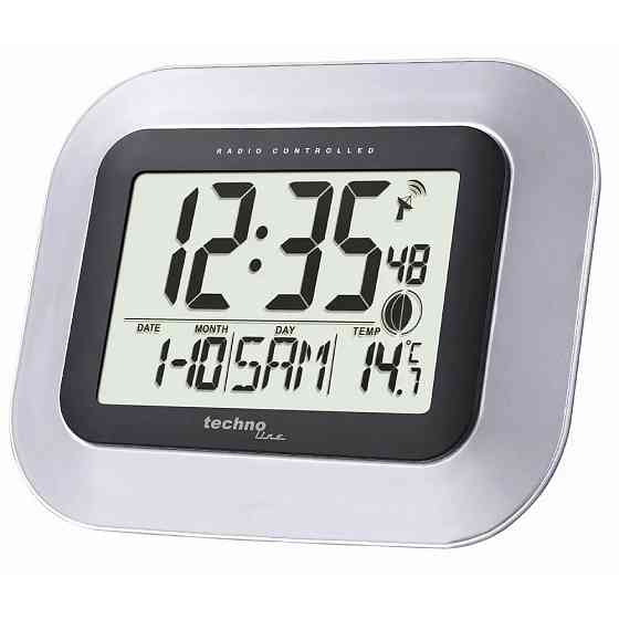 Часы настенные Technoline WS8005 Silver/Black Киев
