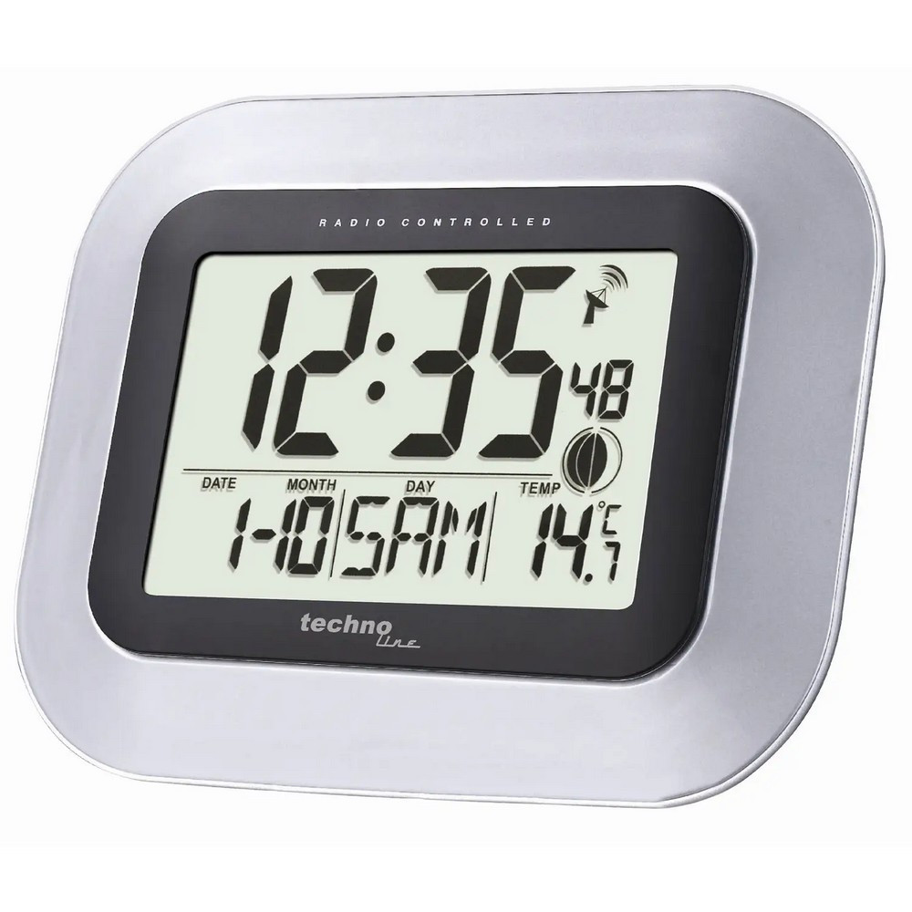 Часы настенные Technoline WS8005 Silver/Black Киев - изображение 1