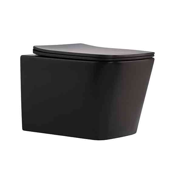 Унітаз підвісний Qtap Tern New Ultra Quiet із сидінням із сидінням Soft-Close MATT BLACK QT17332303ASMB Київ