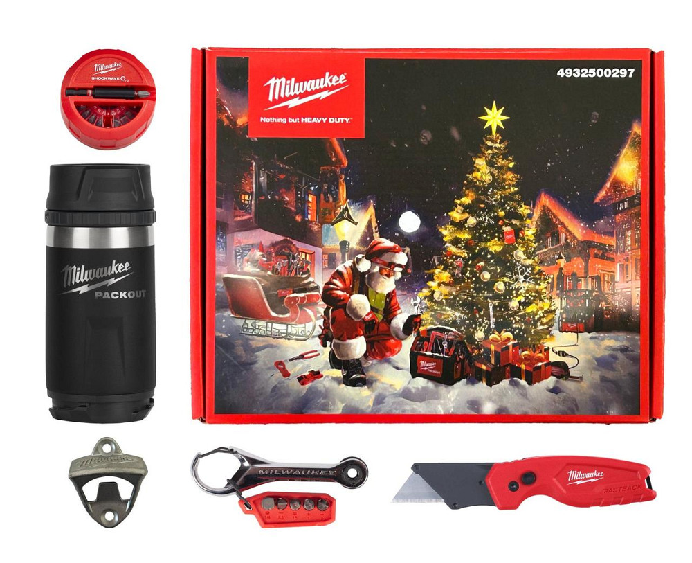 Набор ручного инструмента MILWAUKEE Christmas Promo 2025 (открывалка TOOLGUARD (4932500164), компактный нож Fastback (493247135 Одесса - изображение 3