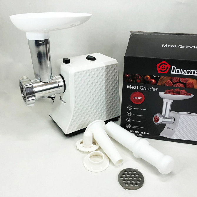 Кухонна м'ясорубка Domotec R3391 2000 W, М'ясорубка для овочів, AN-547 М'ясорубка багатофункціональна Київ - фото 8