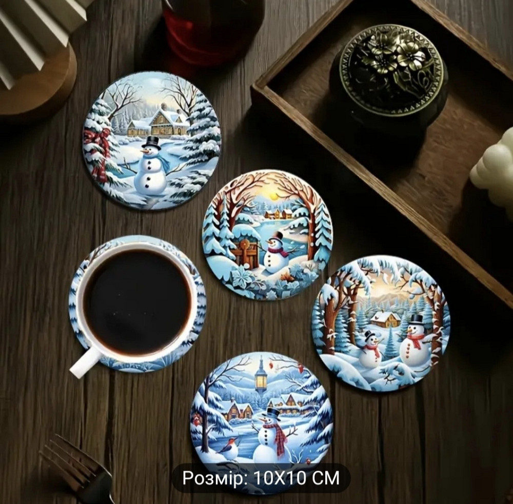 Різдвяна підставка для чашки 1 шт Сміла - фото 4