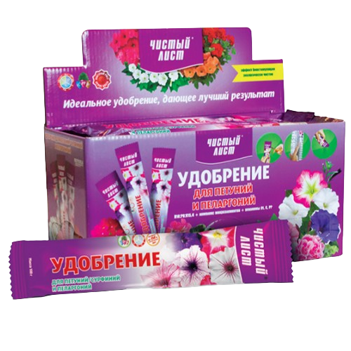 Добриво для петуній та пеларгоній мінеральне 100гр (кристал) Квітофор Чистий лист Житомир - фото 2