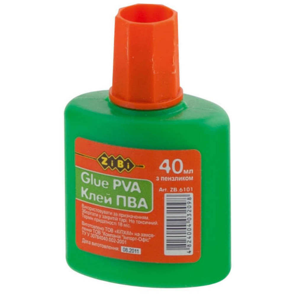 Клей ZiBi PVA 40 мл, with a brush (ZB.6101) Винница - изображение 1
