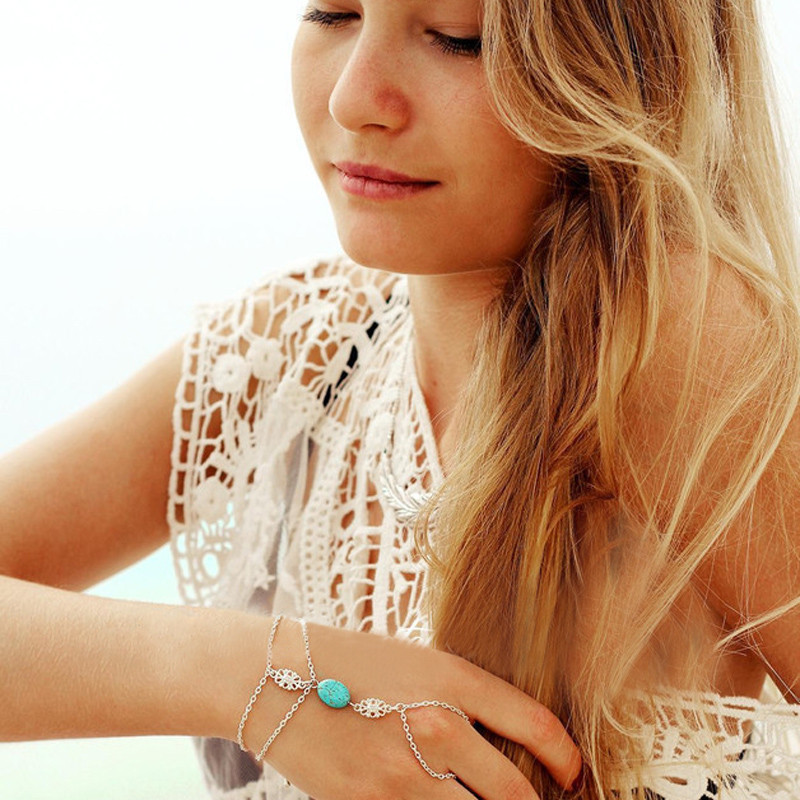 Браслет в восточном стиле с бирюзой Киев - изображение 2