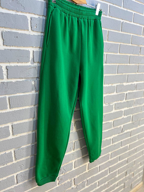 Штани жіночі Pepper&mint 24-13 спортивні джоггери резинка на талії утеплені зелені, зелений, L Київ - фото 9