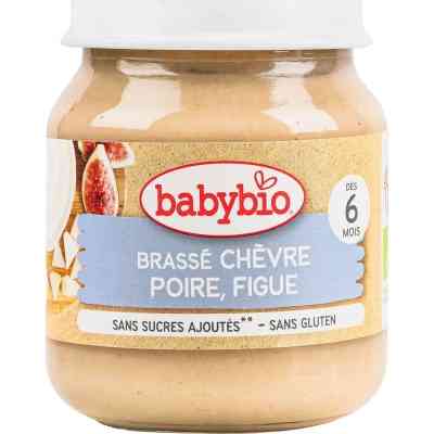 Дитяче пюре BabyBio Органічне на основі козячого молока з грушею та інжиром 130 г (51090) Вінниця