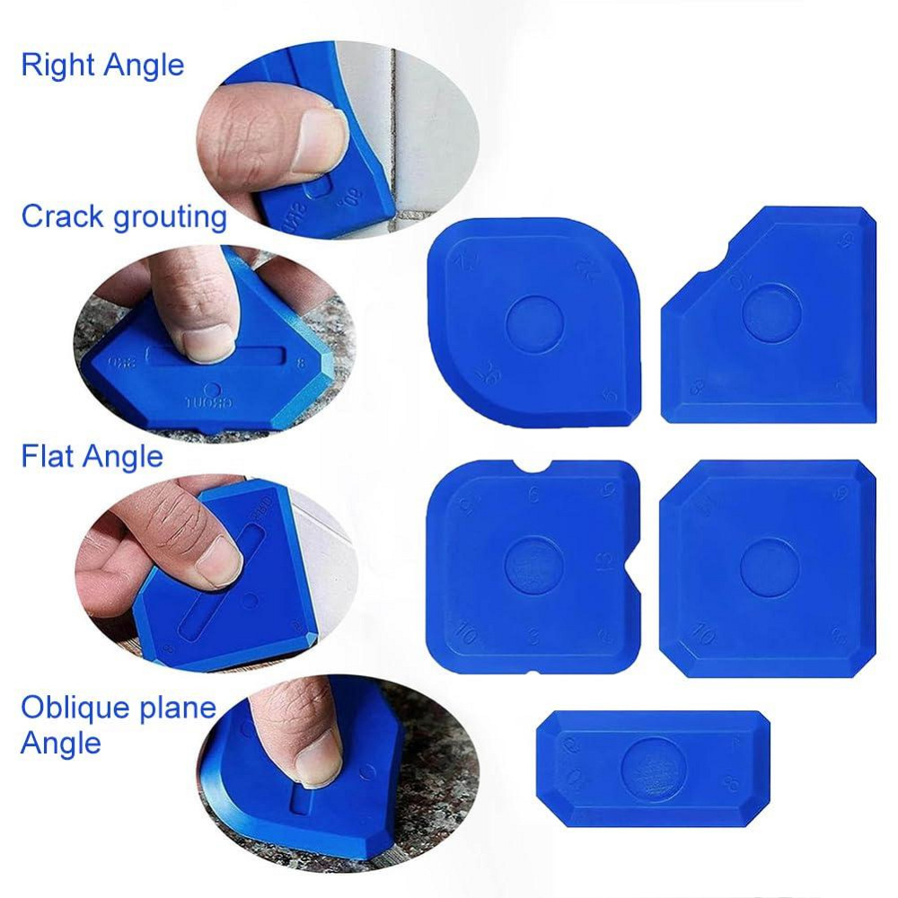 Набор инструментов для швов GB09/GUAB09 разноцветный 9 шт силиконовые шпатели и металлические шарики для Киев - изображение 2