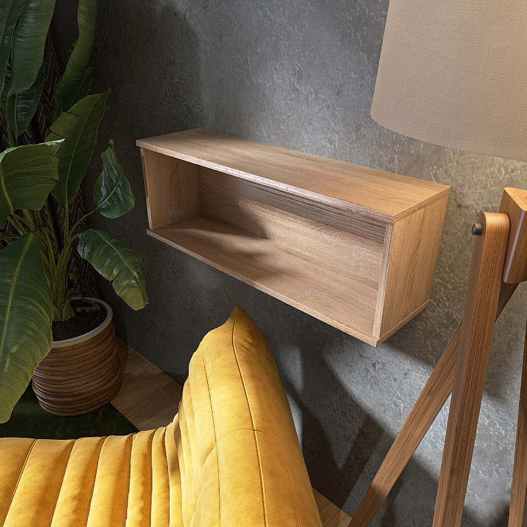 Полиця навісна Еверест ПЛН-2 Лайт Дуб сонома (DTM-4667) Львів - фото 5