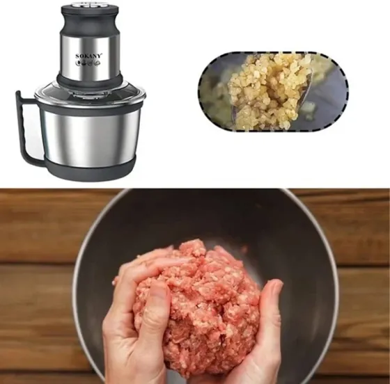 Измельчитель-блендер-чоппер SK-7027, 800 Вт, чаша 3 л, нержавеющая сталь, 4 ножа Одесса