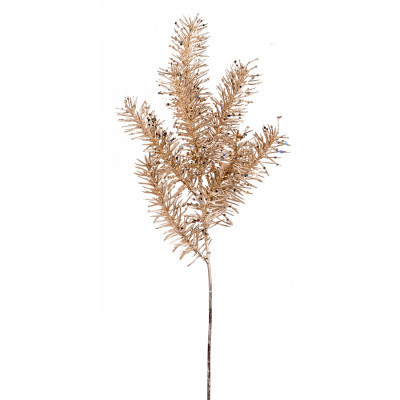 Декоративна гілка YES! Fun Пухнаста 51 см, золото, гліттер (973902) Вінниця - фото 1