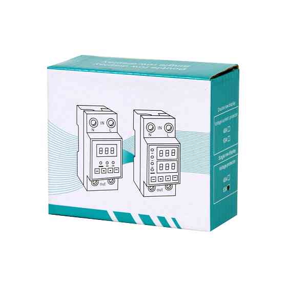 Автоматичний вимикач Lightwell ZS3 V protector 1P+N/63A реле напруги Киев