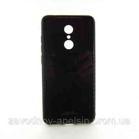 Xiaomi Redmi 5 стекляный чехол черный Одесса