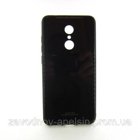 Xiaomi Redmi 5 скляний чохол чорний Одеса - фото 1