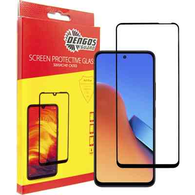 Стекло защитное Dengos Full Glue Xiaomi Redmi 12 (black) (TGFG-296) Винница