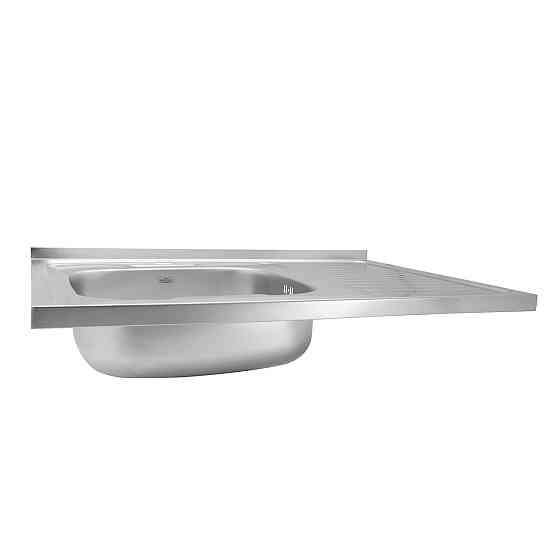 Кухонная мойка накладная с нержавеющей стали Kroner KRP Satin - 60х80L (0.6 мм) Киев