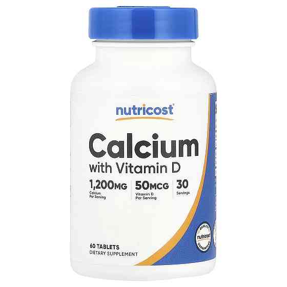 Calcium with Vitamin D, 60 Tablets Луцьк