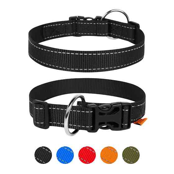 Нашийник "Dog Extreme" з нейлону регульований (ширина 25мм, довжина 31-49 см) чорний Коломыя