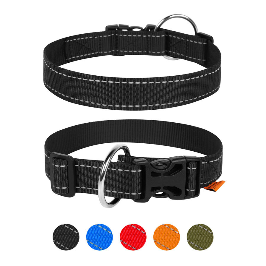 Нашийник "Dog Extreme" з нейлону регульований (ширина 25мм, довжина 31-49 см) чорний Коломыя - изображение 1