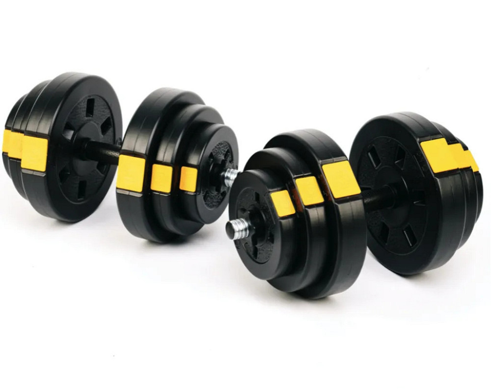 Гантели 2шт по 18,5 кг Besport разборные наборные композитная со сменными дисками гантель для дома Киев - изображение 3